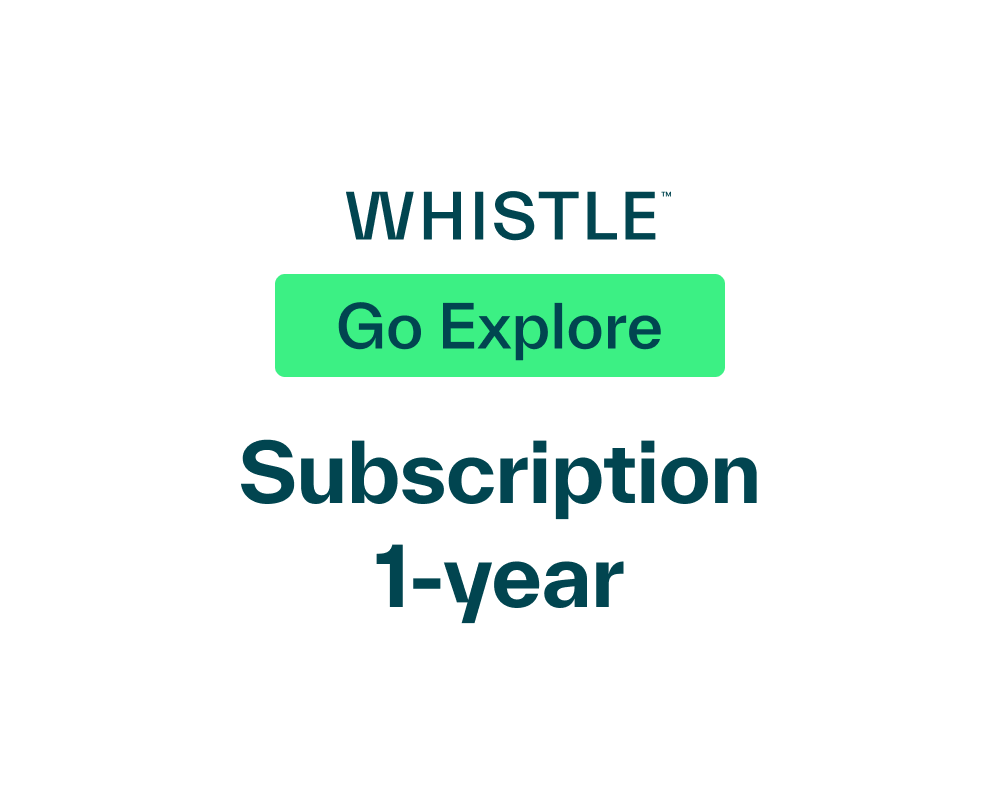 Whistle Go Explore 1 Year Subscription - Billed annually - Whistle